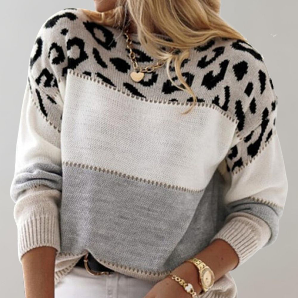 Charlene | Casual Leopard Print Sweater